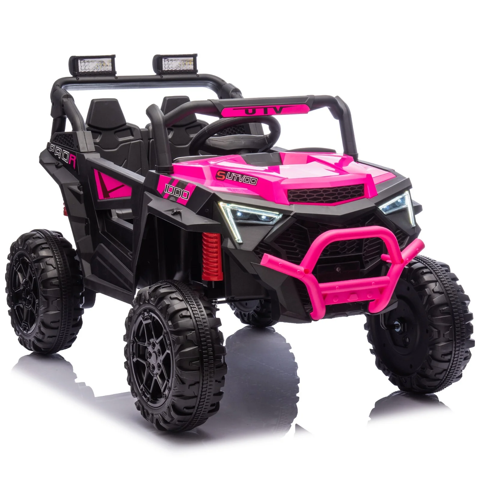 24V 400W Electric Kids Ride-On UTV with Parent Remote Control Pink - Image 21
