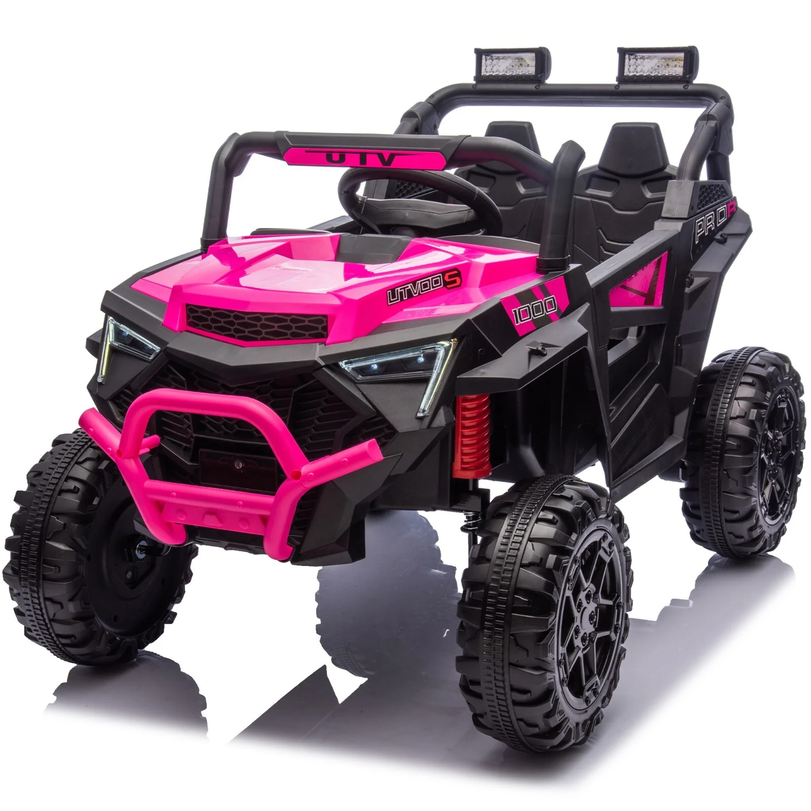 24V 400W Electric Kids Ride-On UTV with Parent Remote Control Pink - Image 22