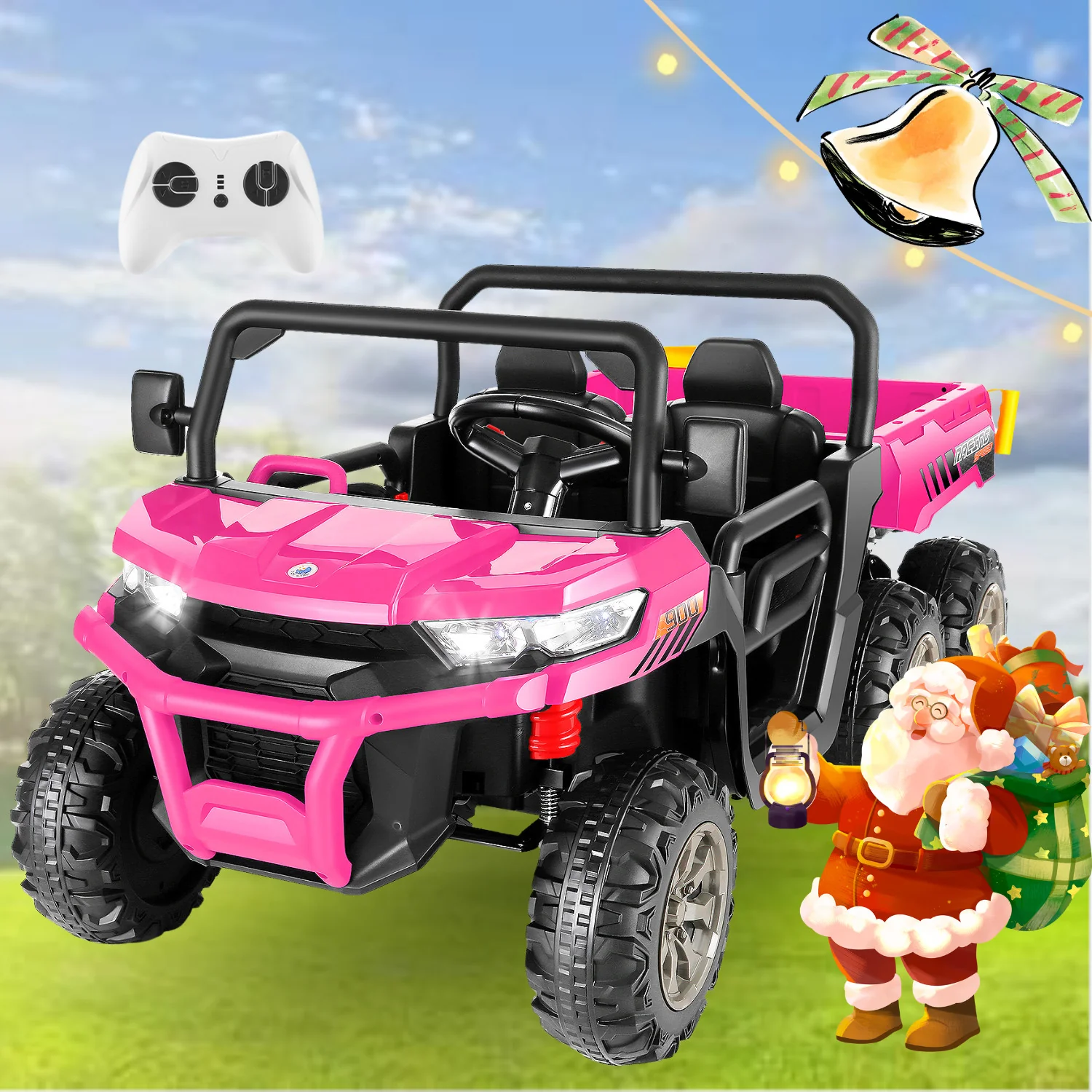 24V 4WD Kids Ride-On Electric Dump Truck with Remote Control and 2-Seater Capacity - Image 25