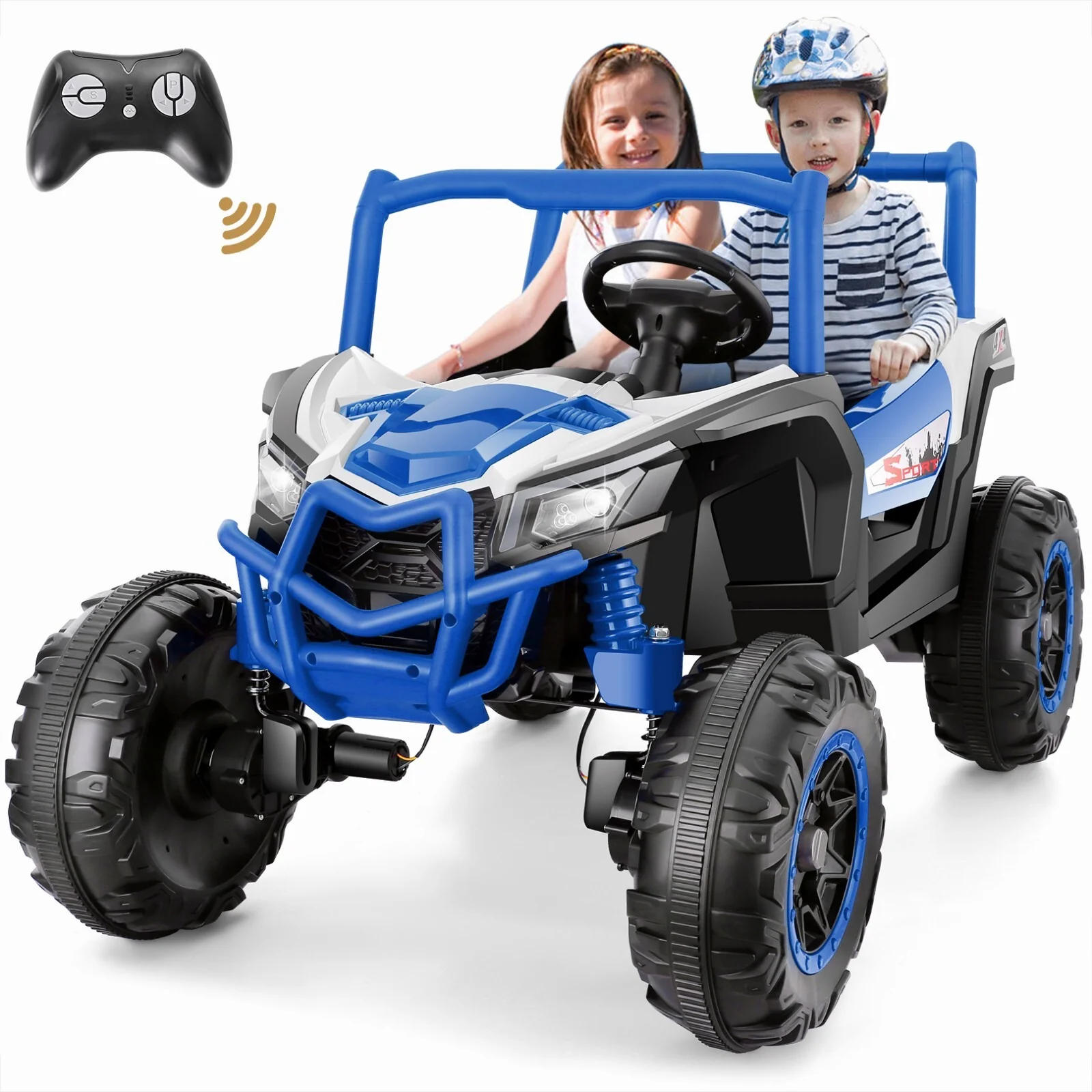 24V Kids Ride-On UTV Truck with Remote Control and Switchable 2WD/4WD Drive - Image 13