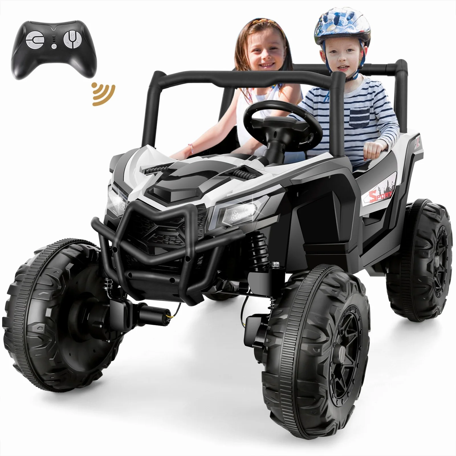 24V Kids Ride-On UTV Truck with Remote Control and Switchable 2WD/4WD Drive - Image 17
