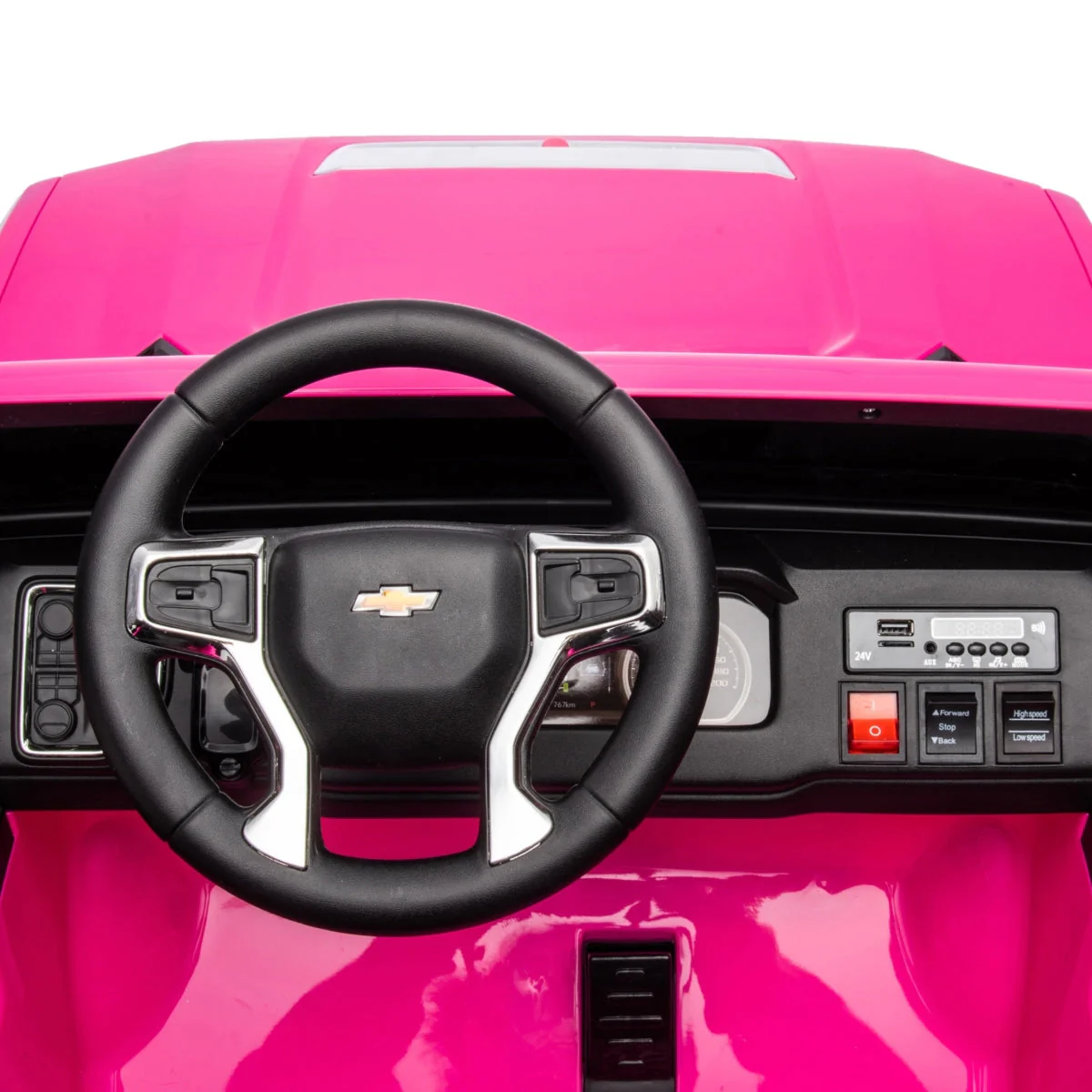 24V 4x4 Chevrolet Silverado 2 Seater Ride on Truck - Image 7