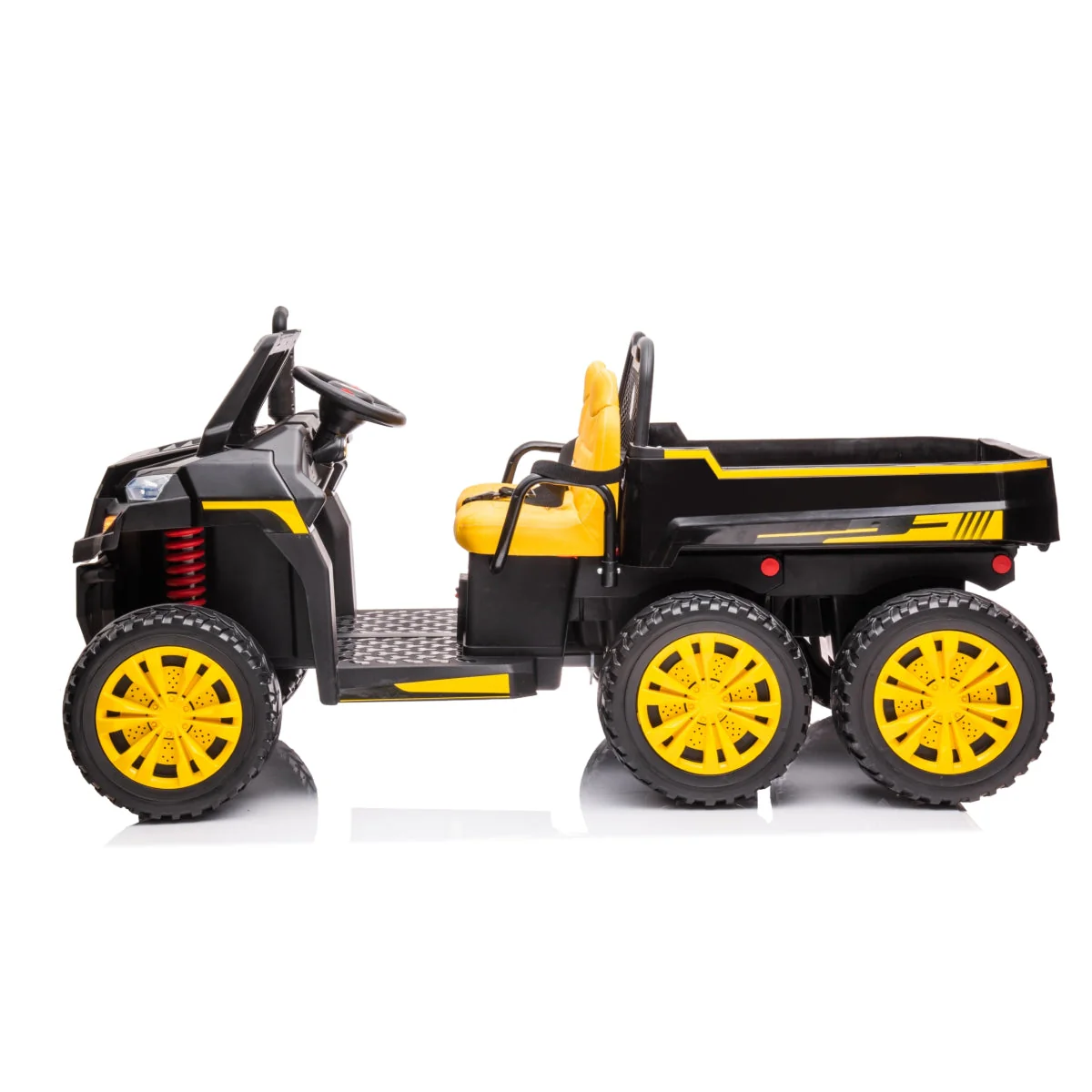 24V 6 Wheeler Magic Cars Tractor Trailer 2 Seater Ride-on with Dump Cart and Parental Remote - Image 16