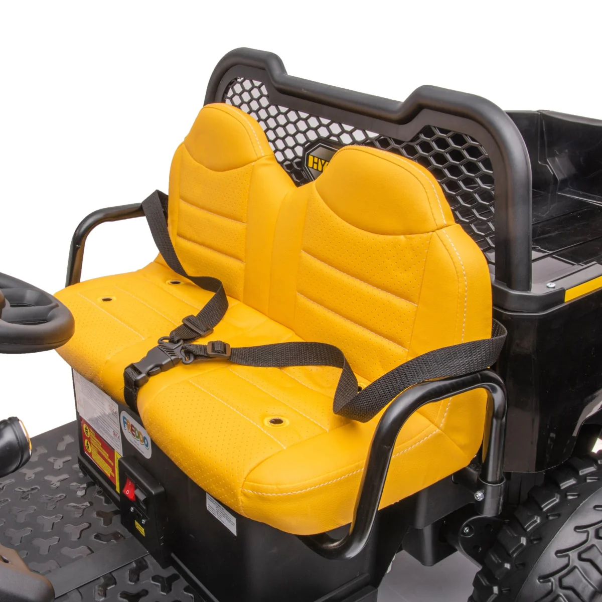 24V 6 Wheeler Magic Cars Tractor Trailer 2 Seater Ride-on with Dump Cart and Parental Remote - Image 22