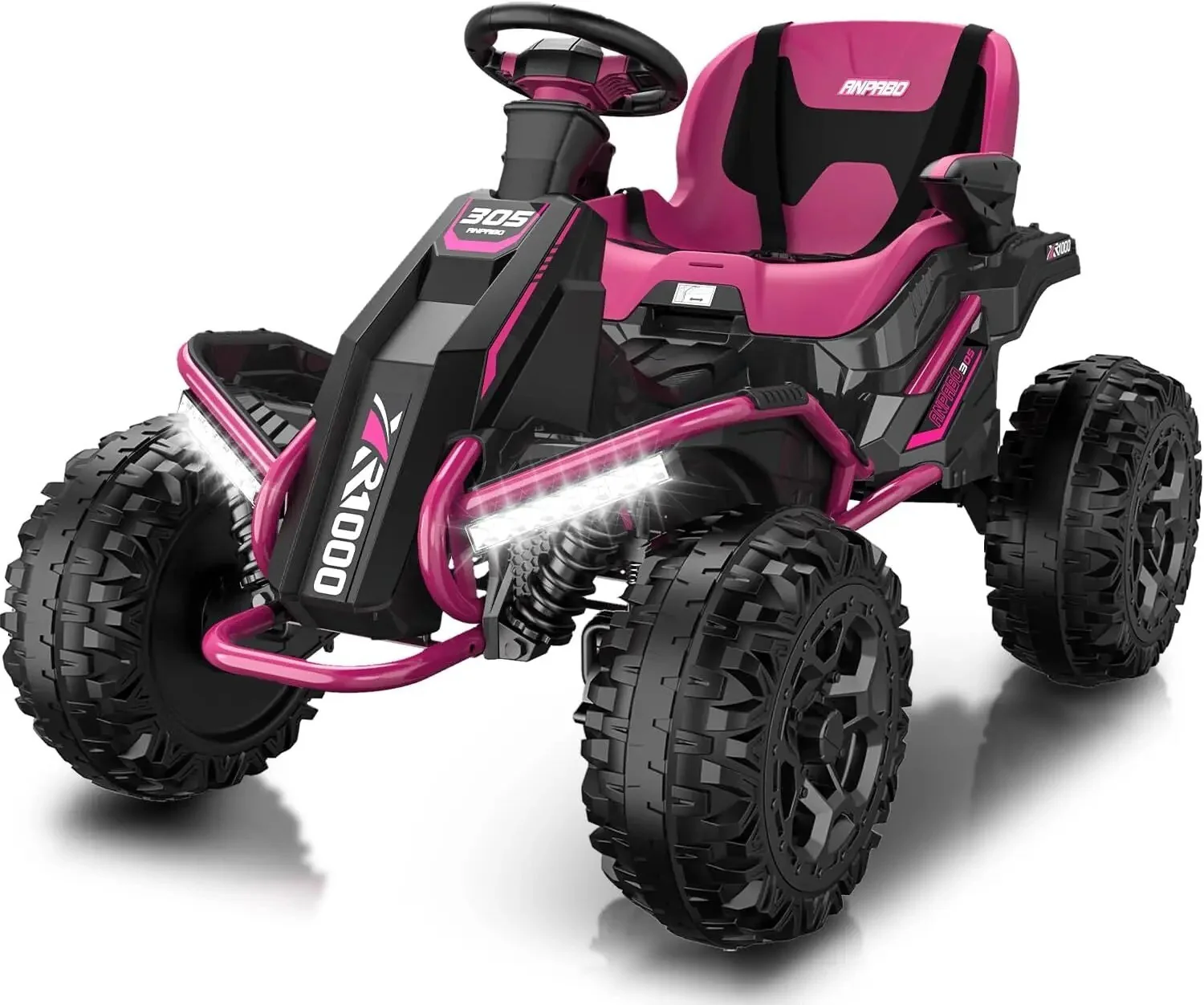 24V 4x4 Ride-On Toy with 4x75W Motors, 5MPH Speed, Parent Remote, Adjustable Seat, and 4 Shock Absorbers - Image 11