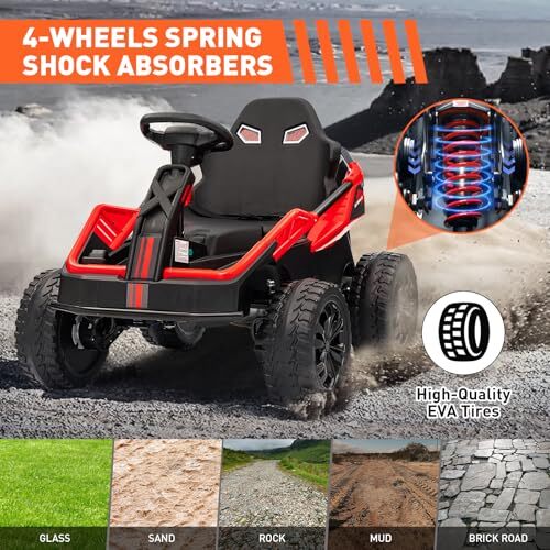 24V 4x4 Ride-On UTV Car for Kids with 4x85W Motors, 6MPH Speed, and Parent Remote Control - Image 4