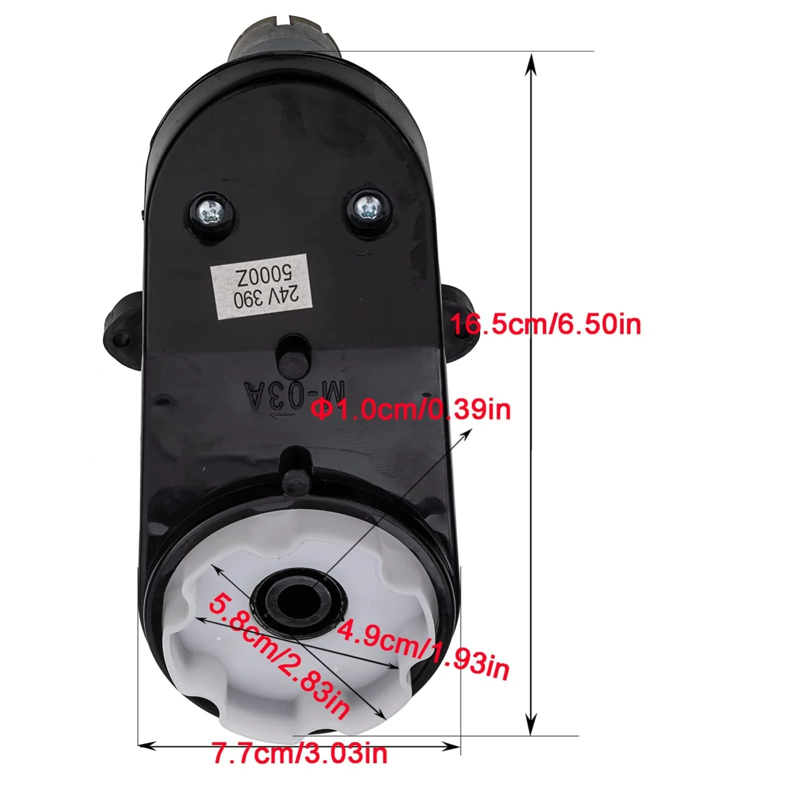 24V 5000 RPM Steering Gearbox Motor for Children's Electric Ride-On Vehicles, Low-Speed Upgrade - Image 3