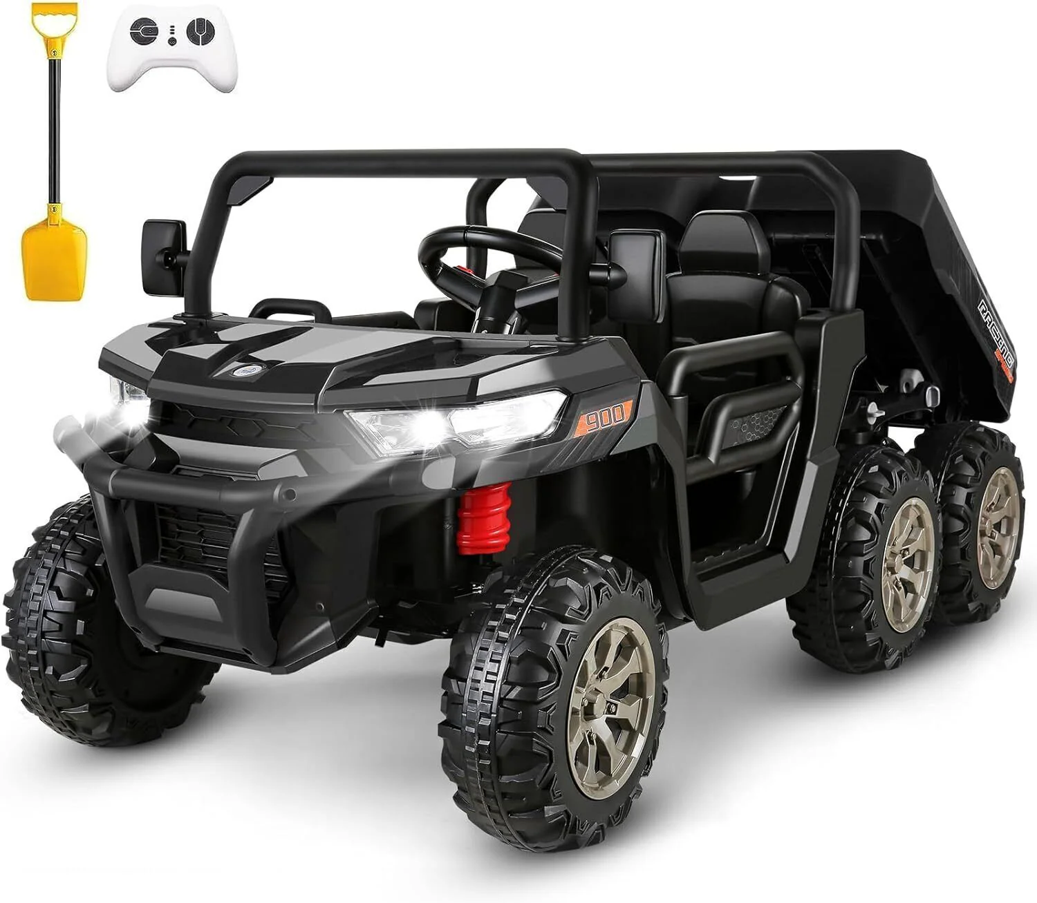 24V 6x6 2-Seater Kids Electric Ride-On UTV 4WD Dump Truck with Remote Control - Image 3