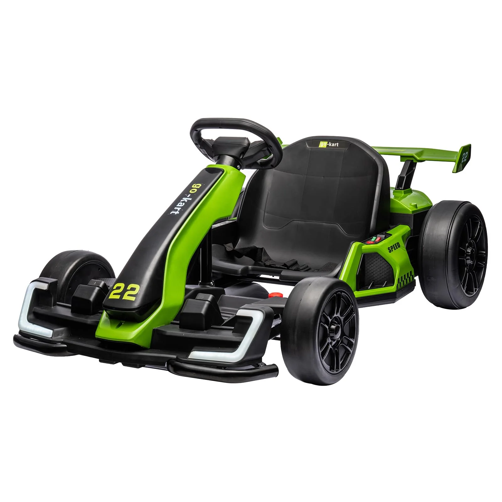 24V Electric Go-Kart for Kids with 300W Motor, 7.5 MPH Speed, Drift and Sport Modes