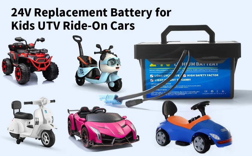 24V 7Ah Rechargeable Battery for Kids UTV Ride-On Toys - Image 7