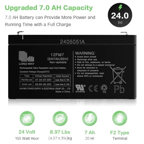 24V 7AH Power Pack for Ride-On Vehicles - Image 3