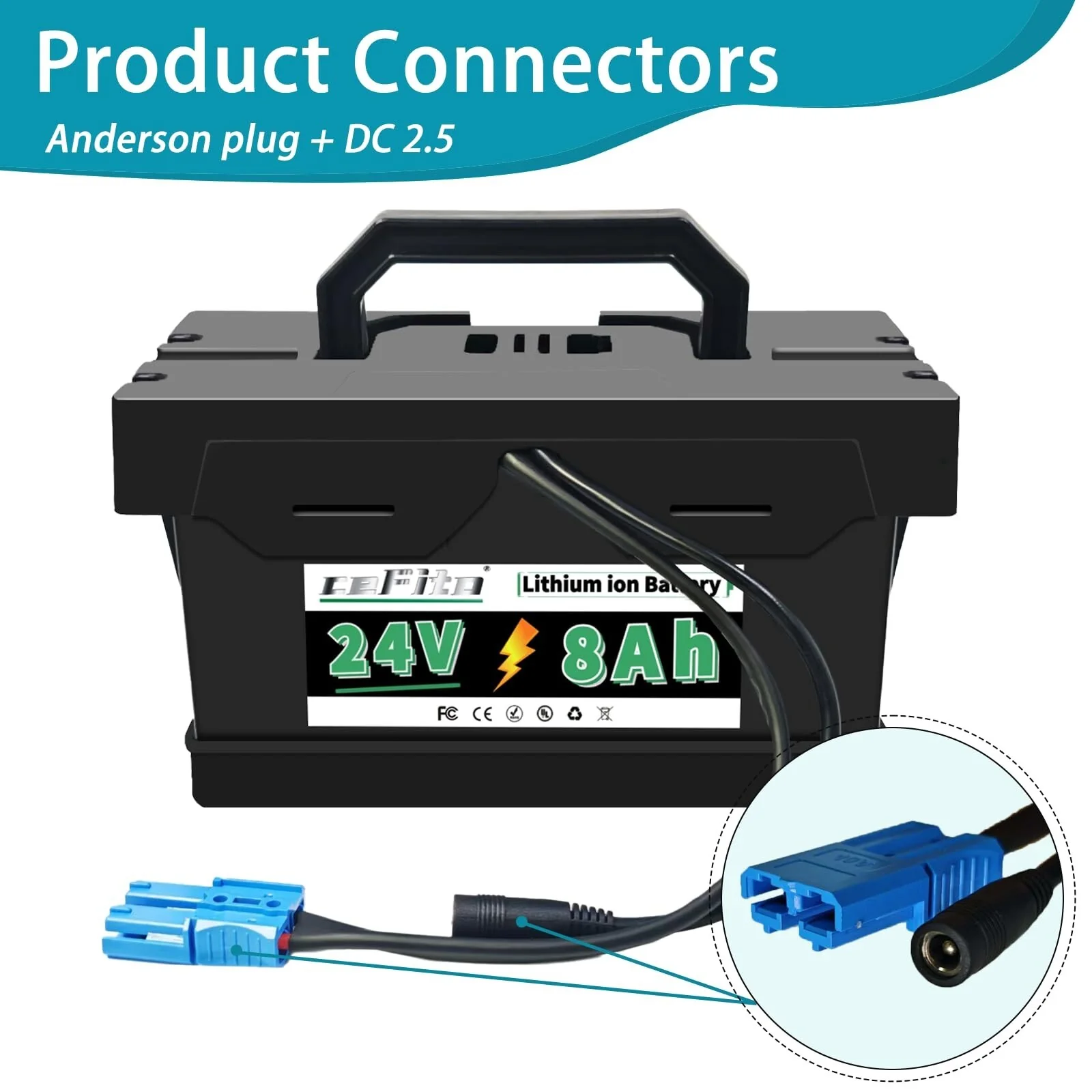 24V 8Ah Lithium Replacement Battery with 30A BMS for Kids Ride-On Cars - Image 3