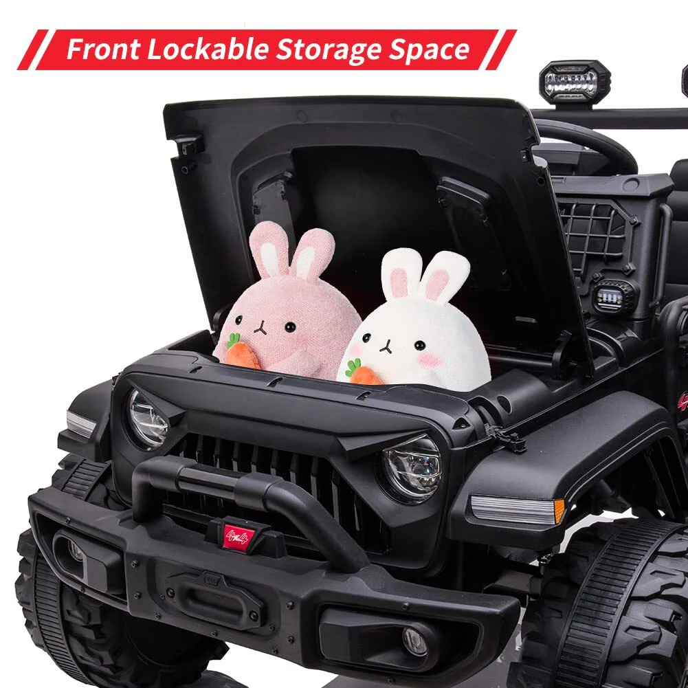 24V 9Ah 2-Seater Kids Ride-On Truck with Remote Control, MP3, USB Port, and Bright Lights - Image 5
