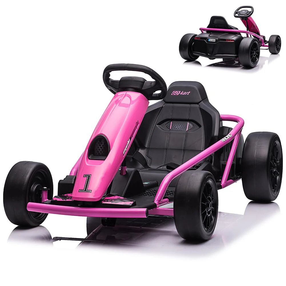 24V 9Ah Kids Electric Go-Kart with Dual 300W Motors High-Speed Racing Toy with Music - Image 6