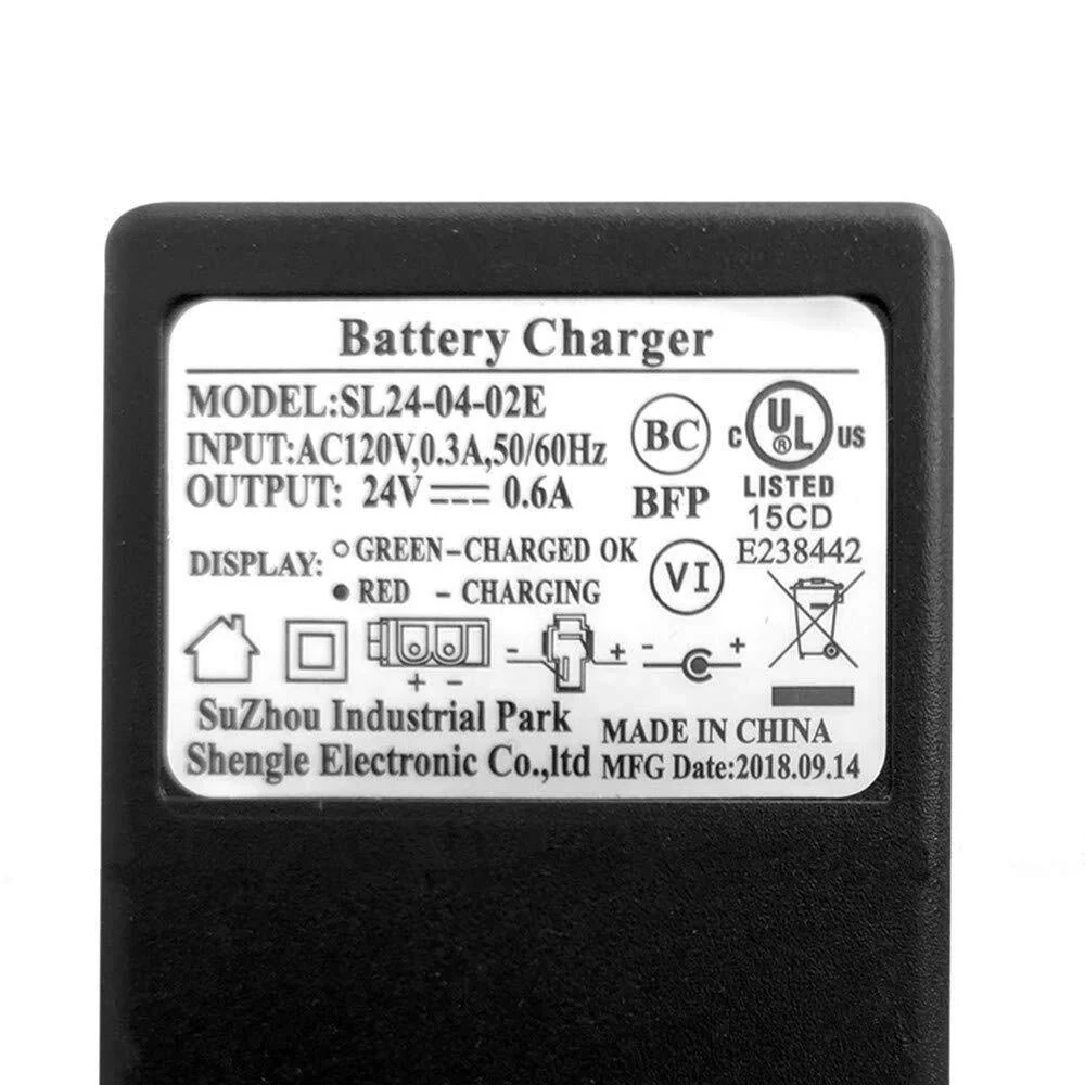 24V B-Type Plug Charger for 24-Volt Gravedigger Monster Truck and Yamaha Grizzly - Image 2