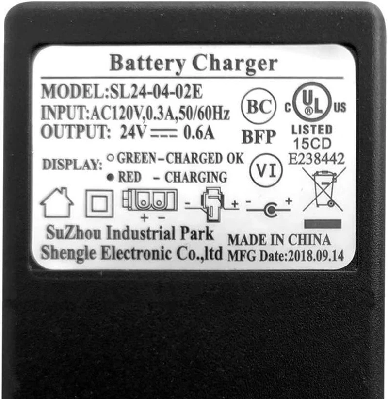 24V B-Type Plug Charger for 24-Volt Gravedigger Monster Truck and Yamaha Grizzly - Image 2