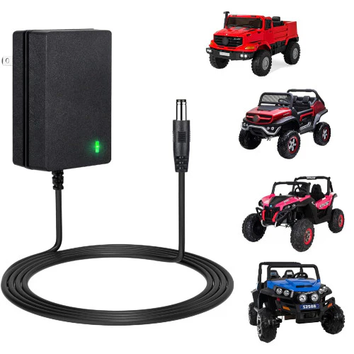 24V Battery Charger and Power Adapter for Kids Ride-On Cars, Black - Image 15