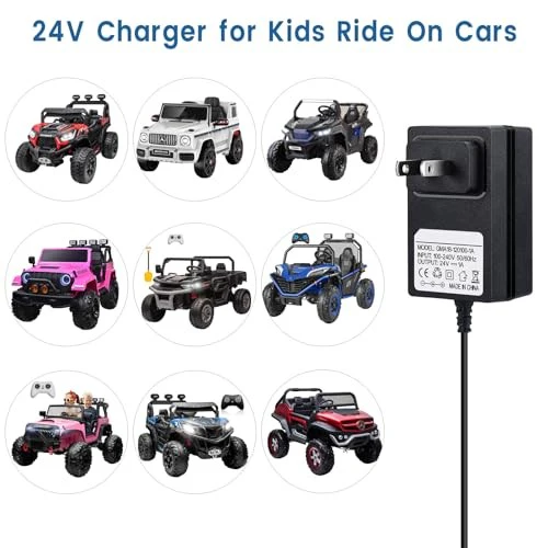 24V Charger for Kids' Electric Ride-On Vehicles - Image 4