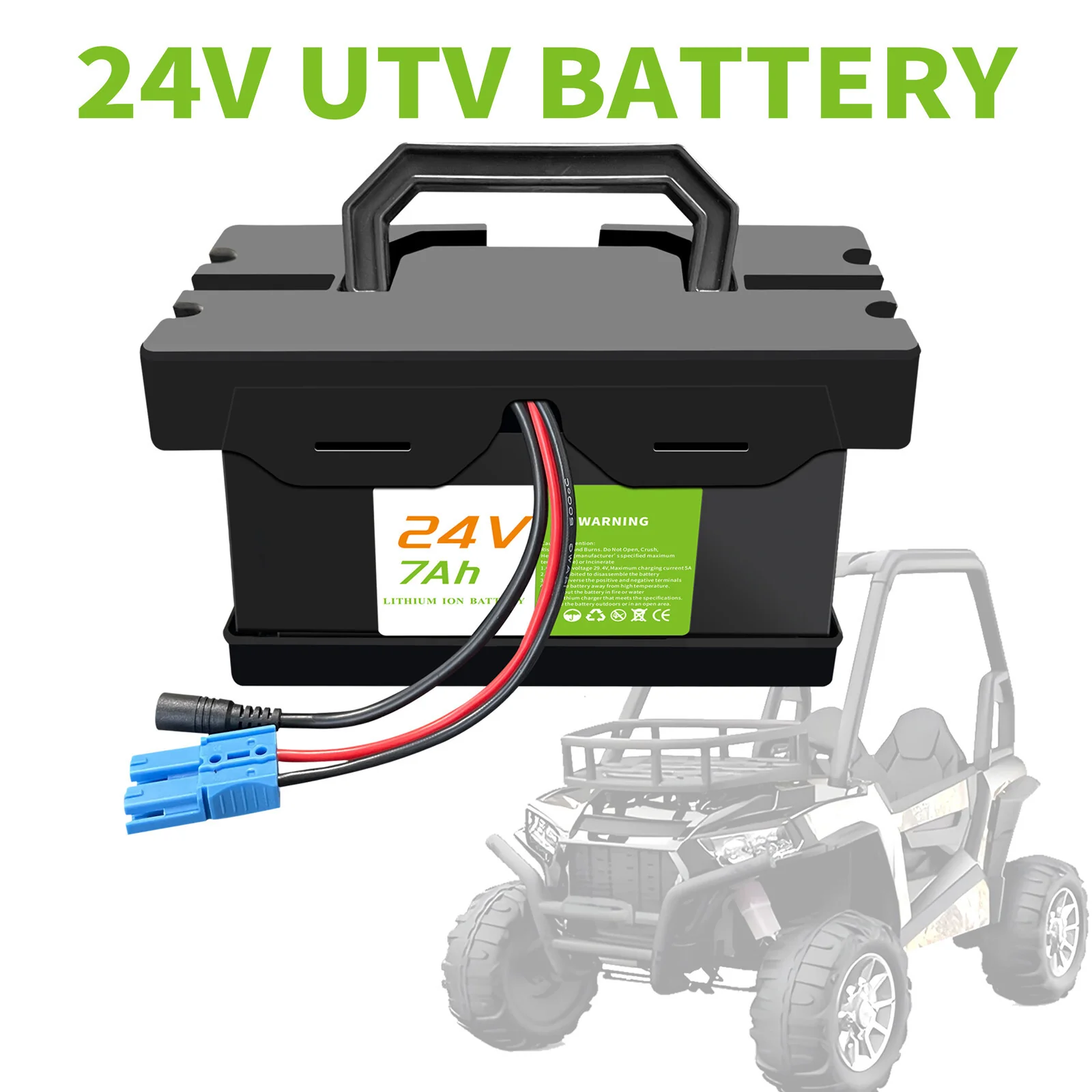 24V 7Ah Rechargeable Battery for Kids Ride-On UTV Cars and Toys - Image 8