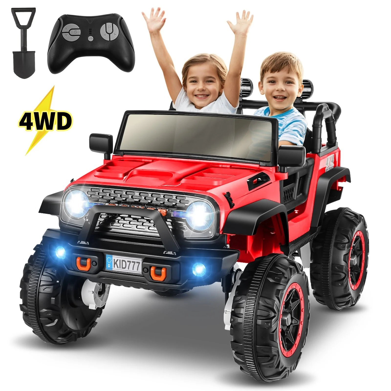 24V Battery-Powered 2-Seater Kids Electric Ride-On Car with Remote Control - Image 13