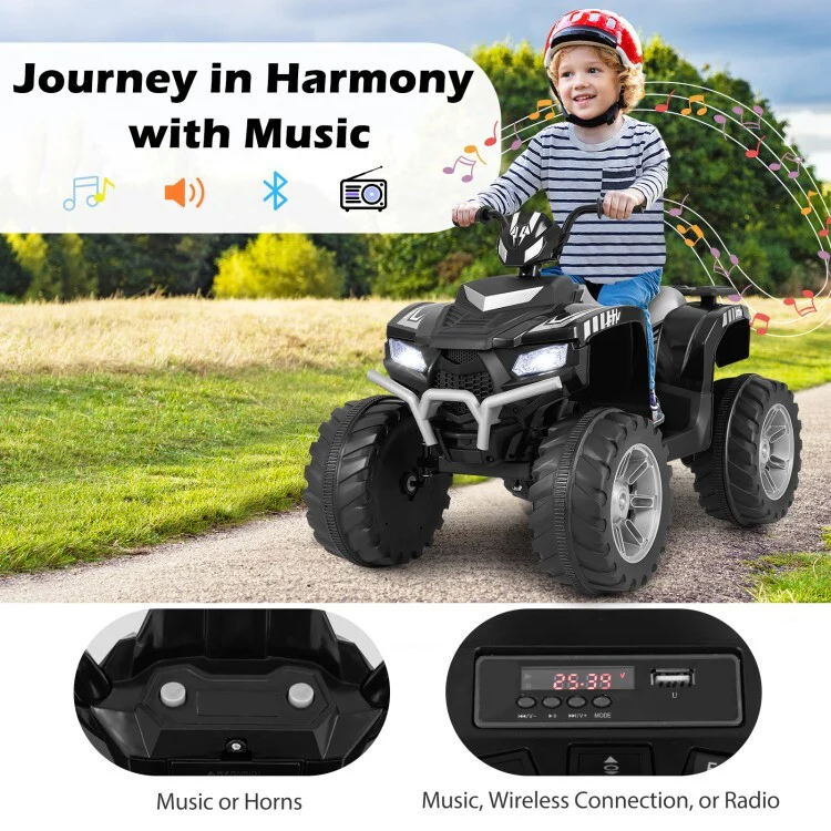24V Electric Kids Ride-On ATV with Wireless Remote Control and Powerful Battery - Image 6