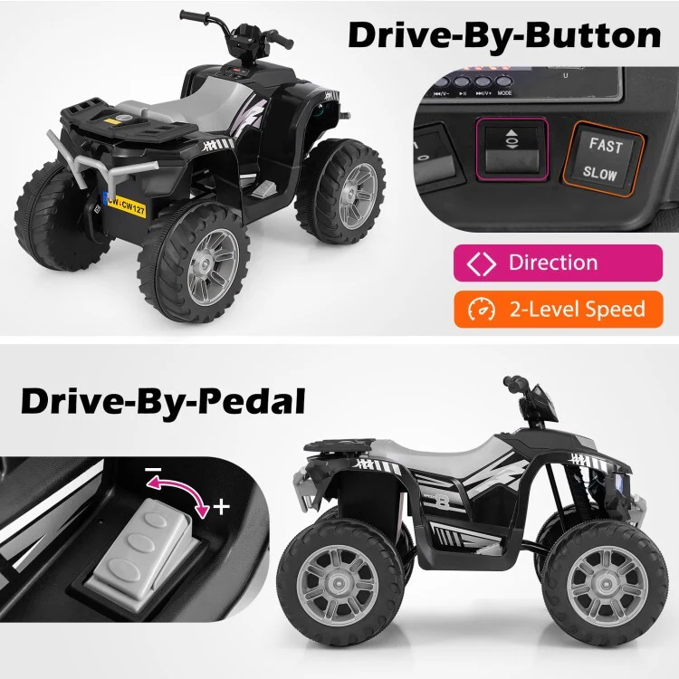 24V Electric Kids Ride-On ATV with Wireless Remote Control and Powerful Battery - Image 9