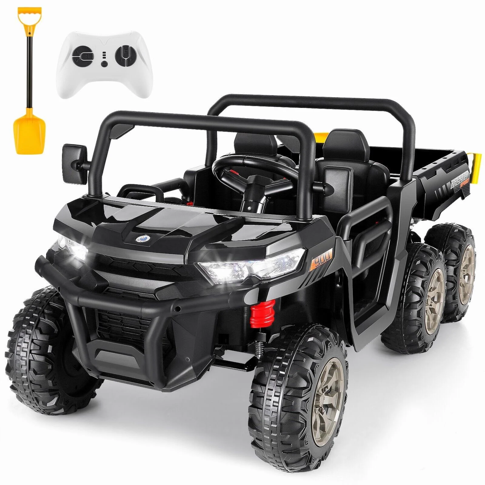 24V Battery-Powered 2-Seater Ride-On Dump Truck with Motorized Dump Bed and Remote Control - Image 8