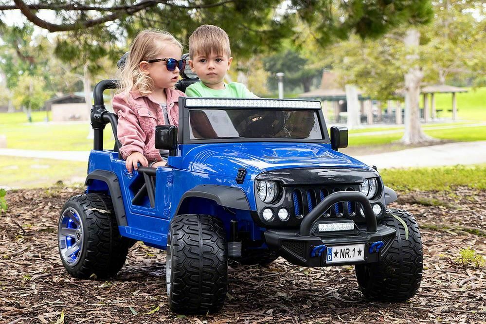 24V Battery-Powered Kids Ride-On Truck Jeep with Dual Powerful Motors and Remote Control - Image 2