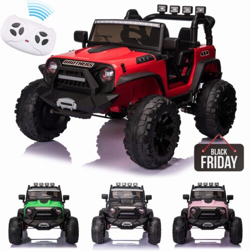 24V Battery-Powered Kids Ride On Truck with Remote Control, MP3 Player, USB Port, and LED Lights - 3 Speed Options - Image 2