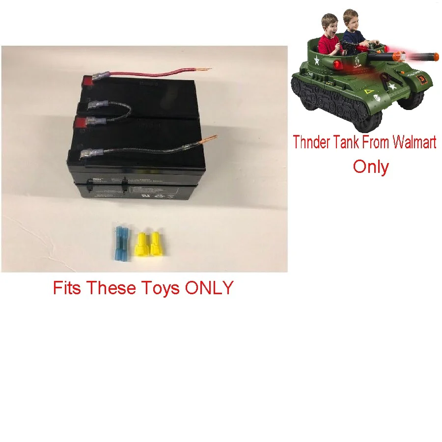 24V Battery Replacement Kit for Thunder Tank Ride-On Toy - Image 2