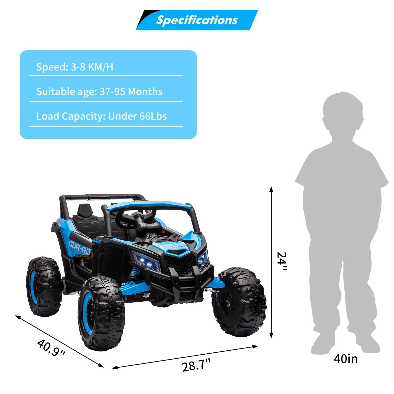 24V Licensed Can-Am BRP Electric 4WD Off-Road UTV Ride-On Car for Kids - Image 29