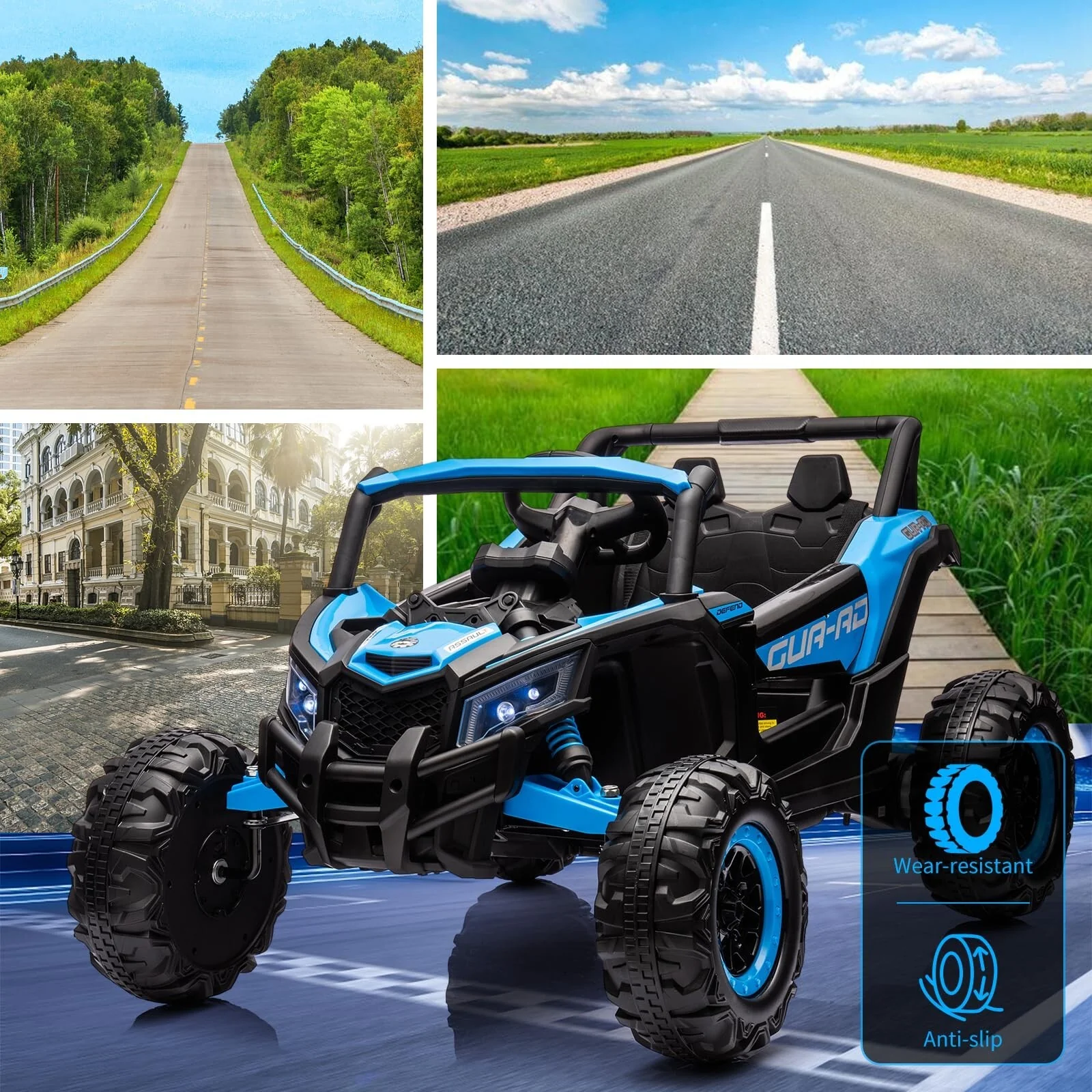 24V Licensed Can-Am BRP Electric 4WD Off-Road UTV Ride-On Car for Kids - Image 30