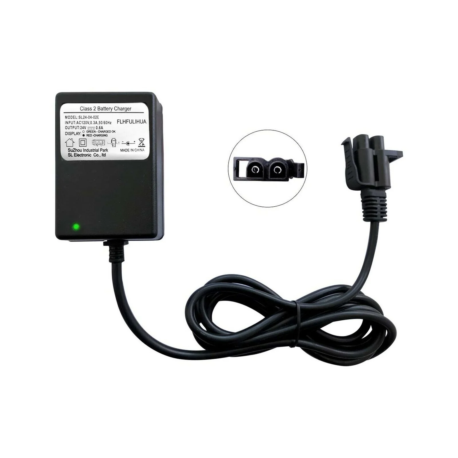 24V Battery Charger with Power Cord for Grave Digger Power Wheels Toy - Image 3