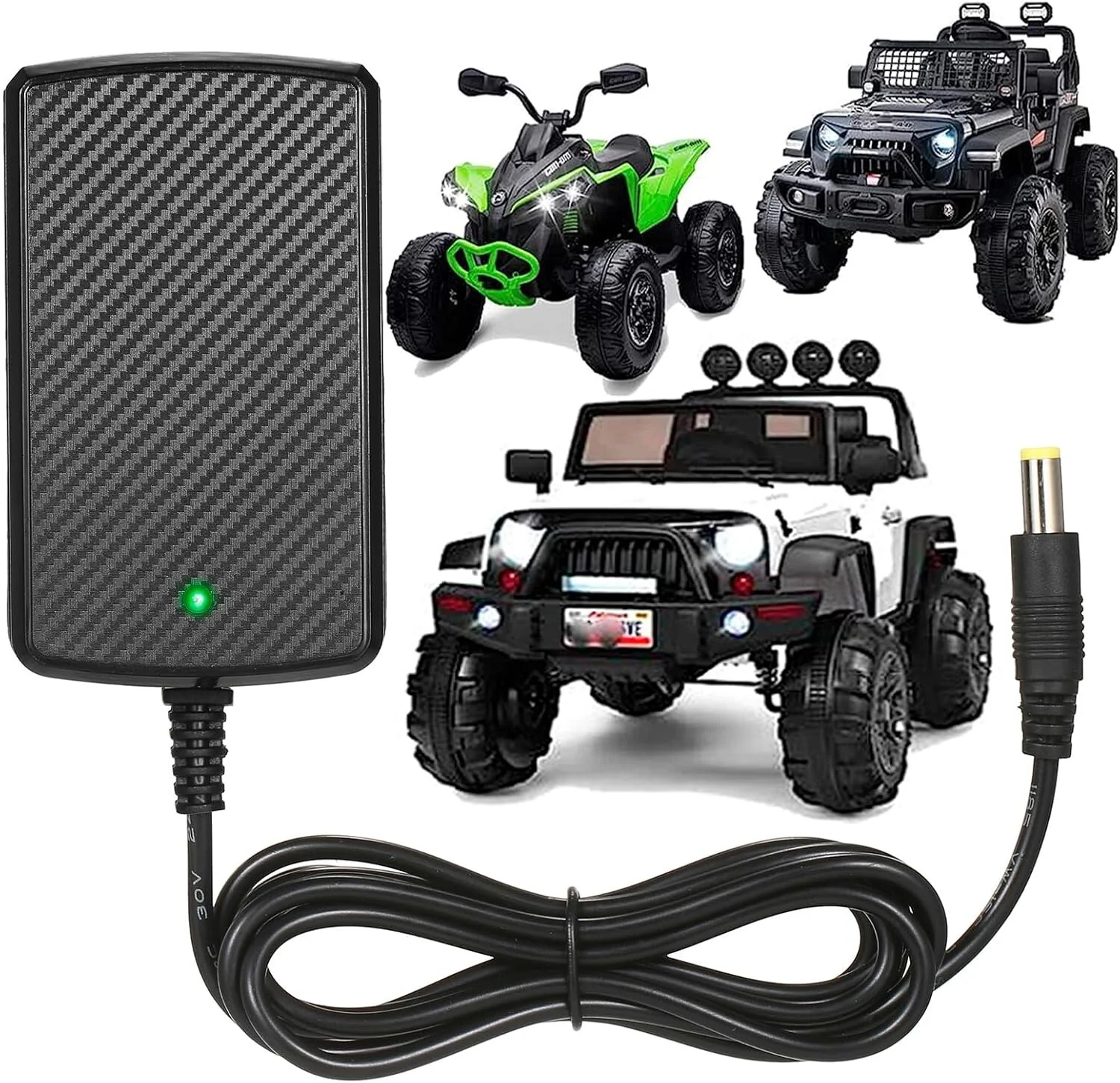 24V Battery Charger for Kids Ride-On Car Toys Wrangler SUV