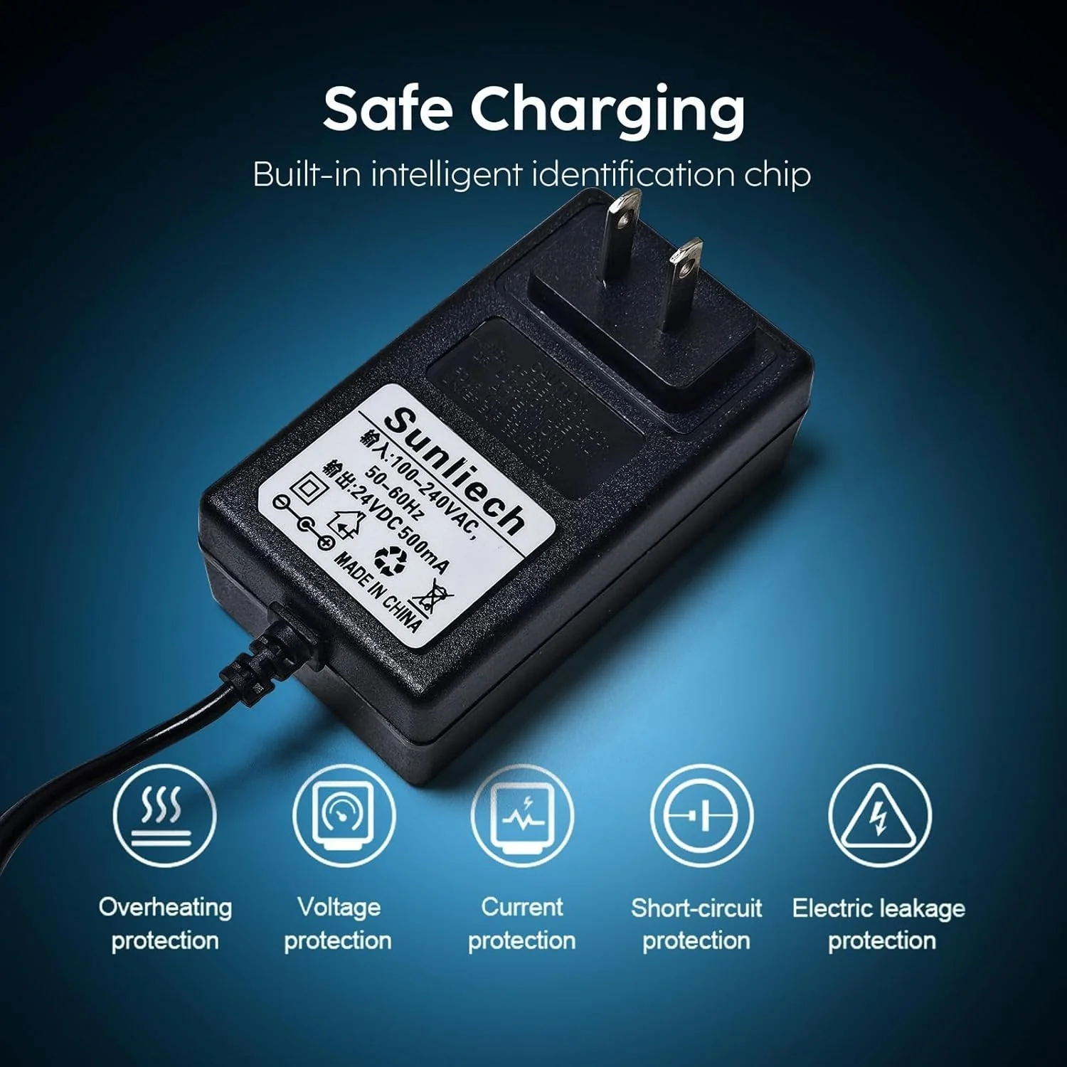 24V Battery Charger for Kids Ride-On Toys and Wrangler SUV Models - Image 3