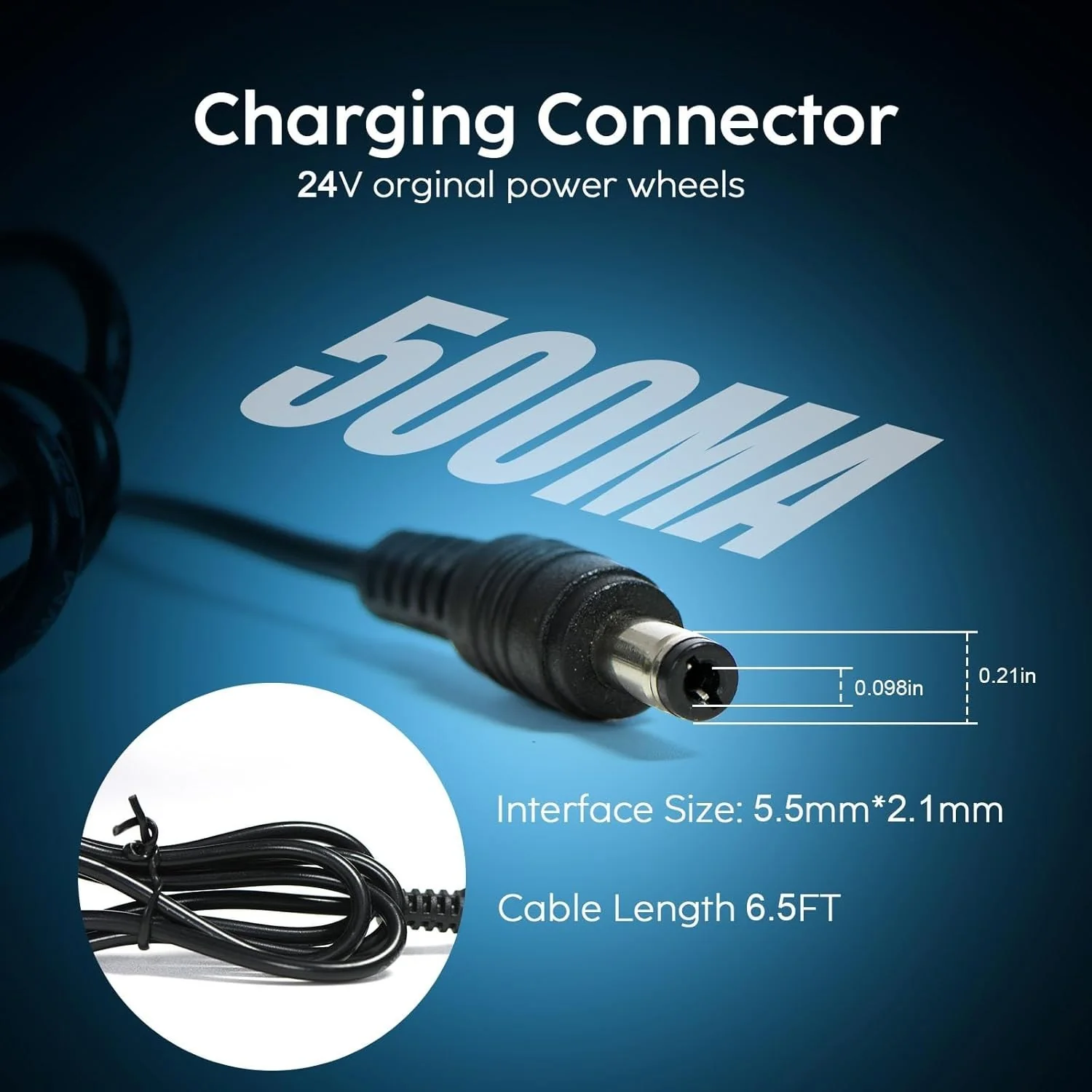 24V Battery Charger for Kids Ride-On Toys and Wrangler SUV Models - Image 5