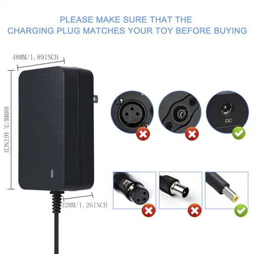 24V Battery Charger for Children's Ride-On Cars and Toys - Image 5