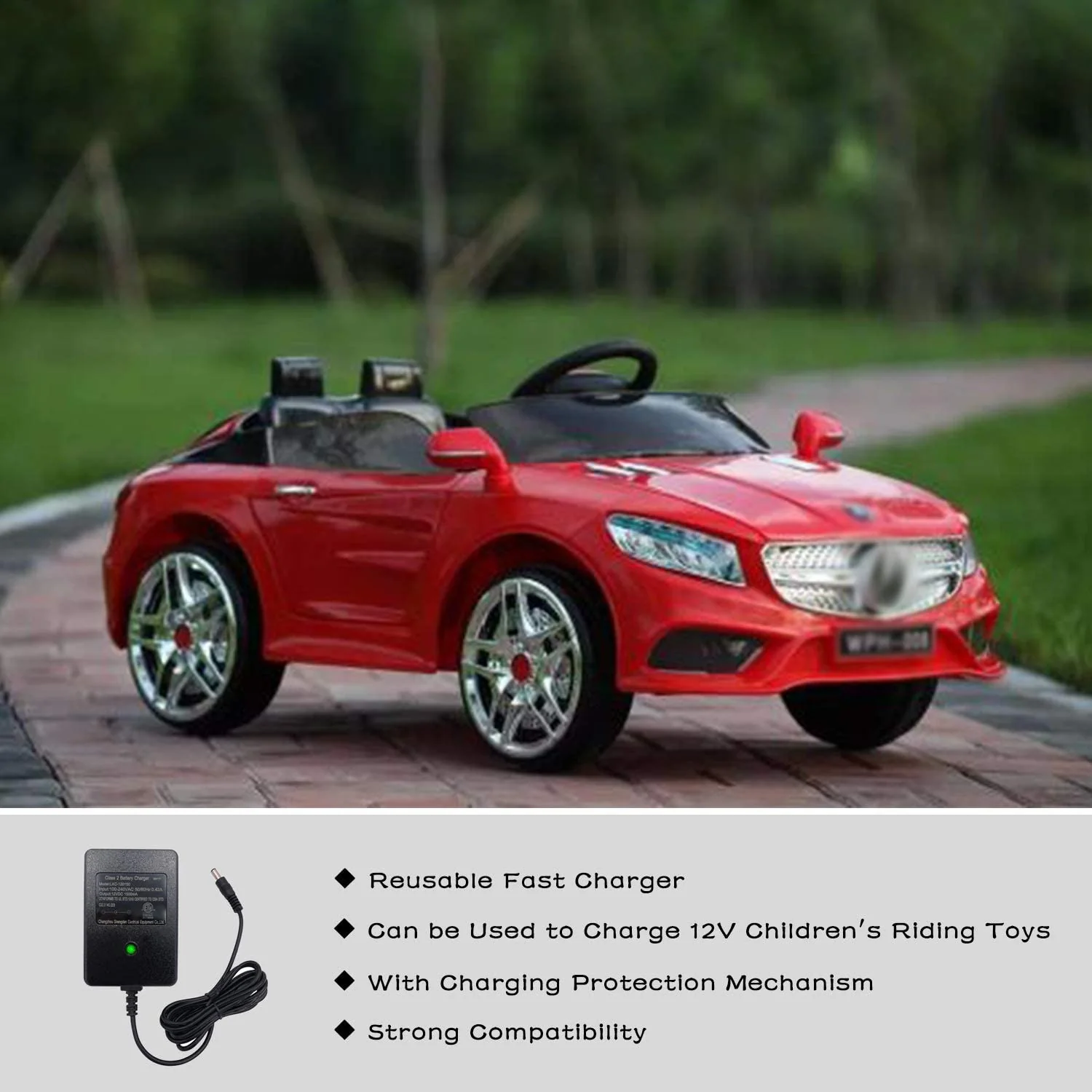 24V Kids Ride-On Car Battery Charger with Charging Indicator - Image 7