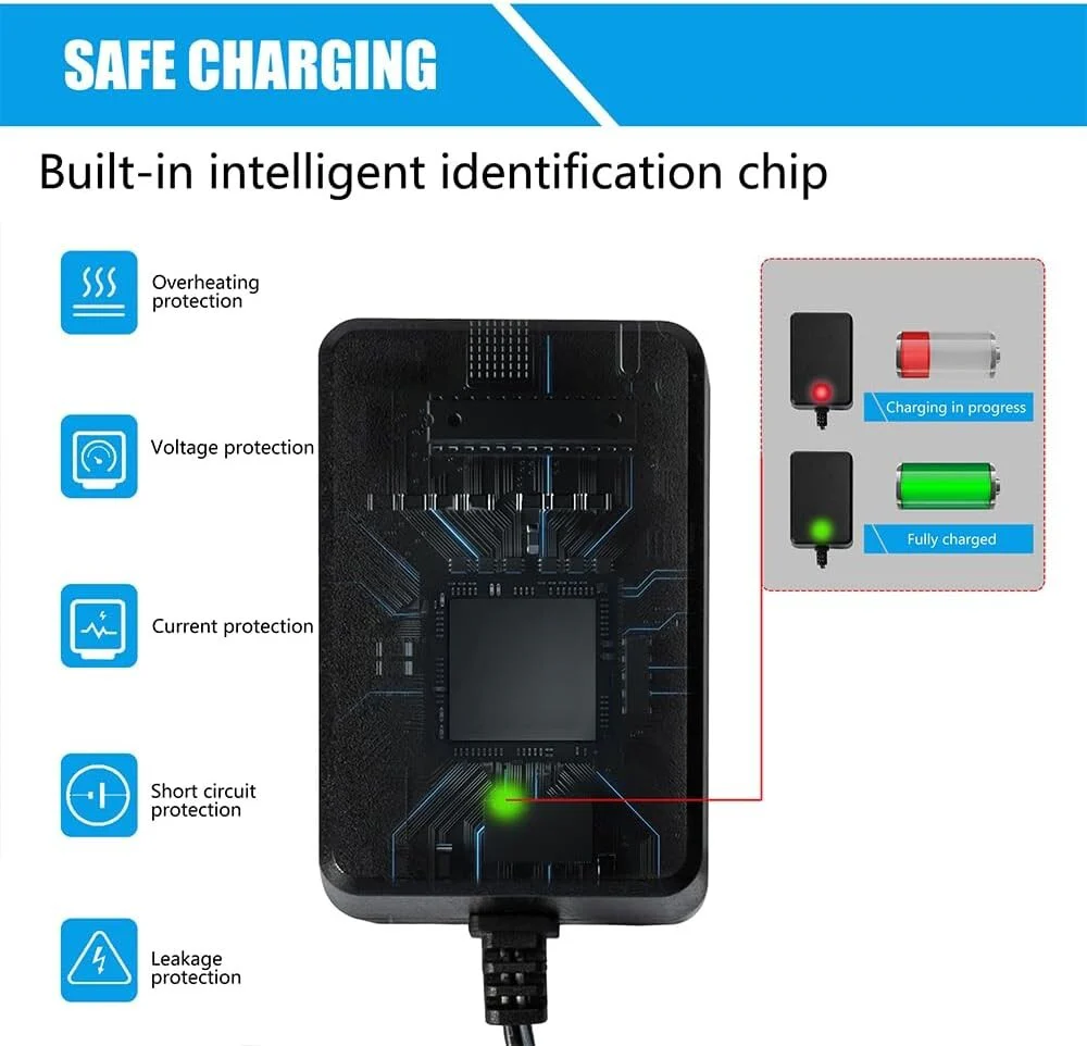 24V Kids Ride-On Car Battery Charger with Charging Indicator - Image 4