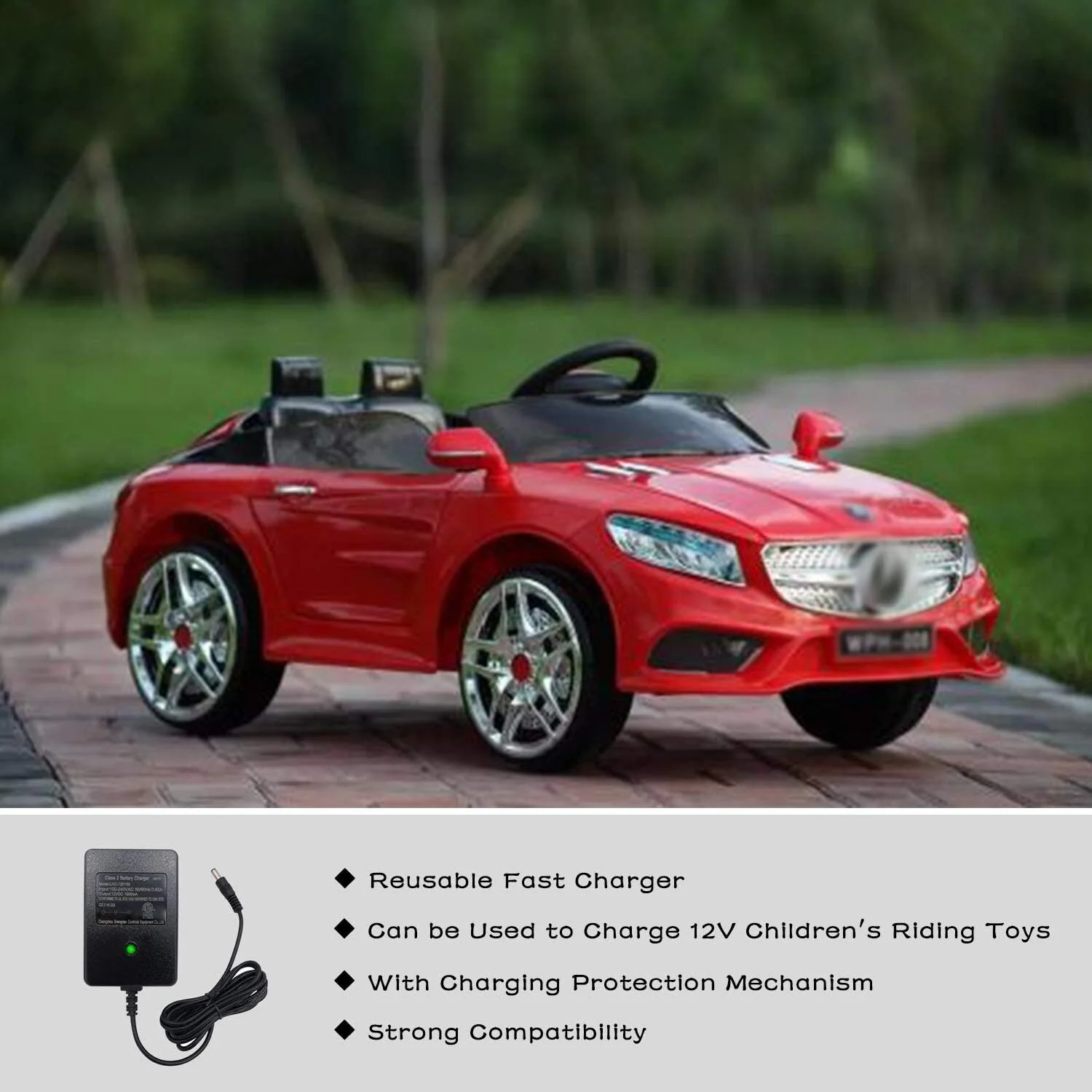 24V Battery Charger for Kids Ride-On Car with Black Charging Adapter - Image 7