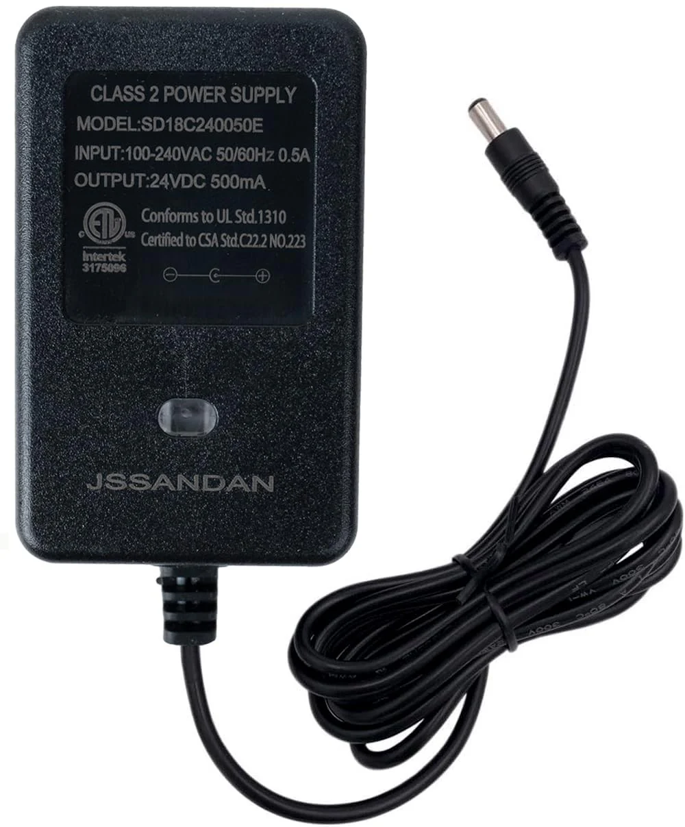 24V Battery Charger for Kids Ride-On Car with LED Light - Black