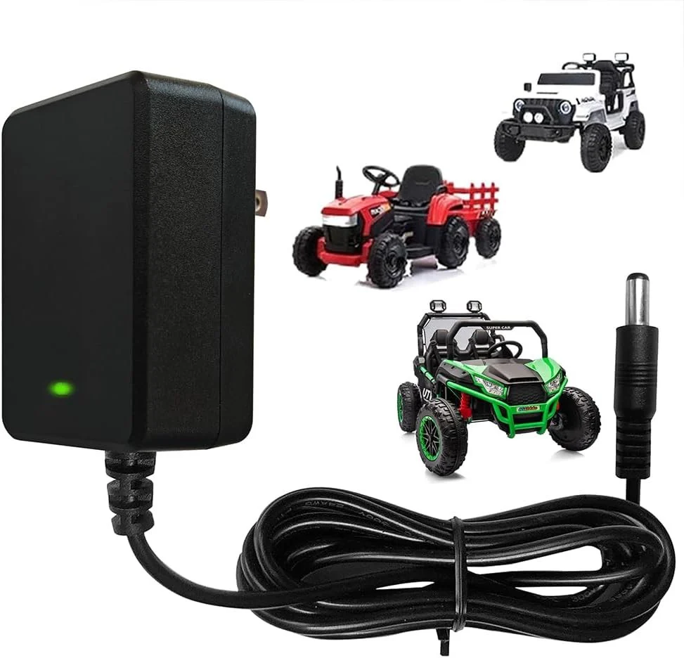 24V Battery Charger for Ride-On Toys with Charging Indicator Light