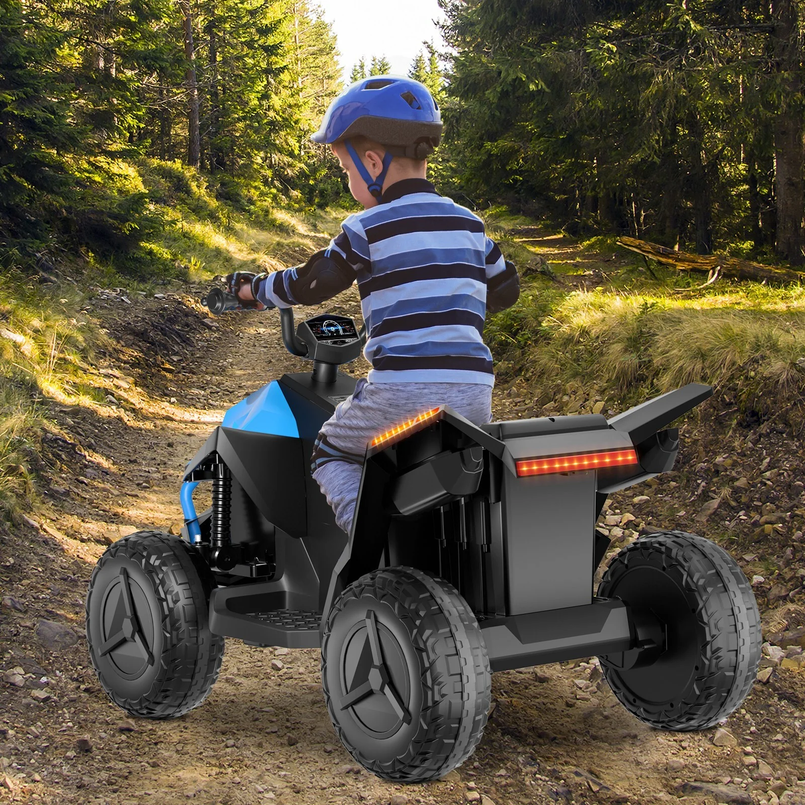 24V Children's Beach Toy Car ATV with 4 Spring Suspensions, Music, and LED Lights - Image 10