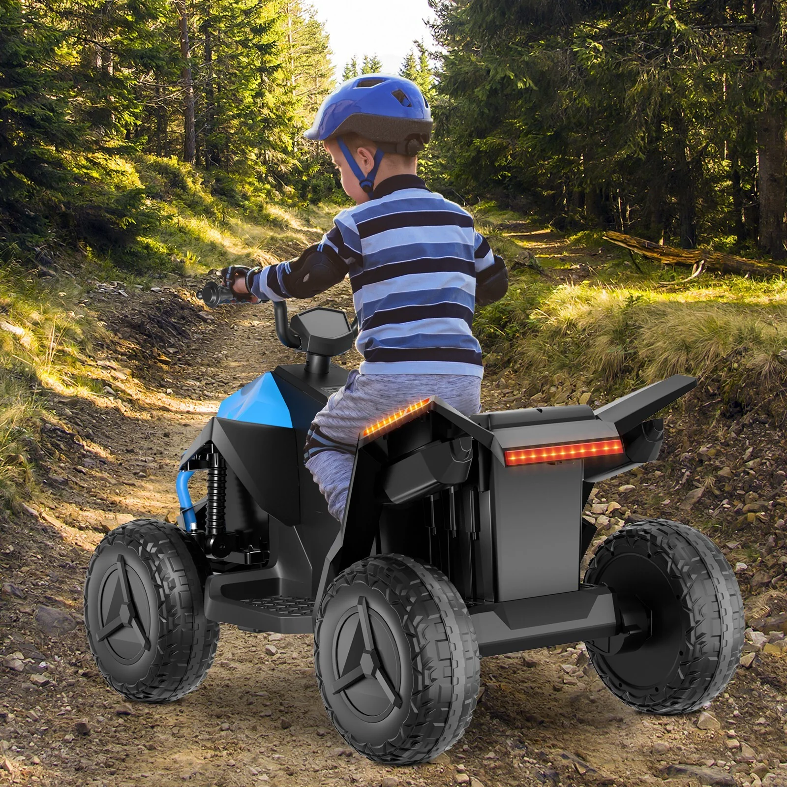 24V Children's Beach Toy Car ATV with 4 Spring Suspensions, Music, and LED Lights - Image 15