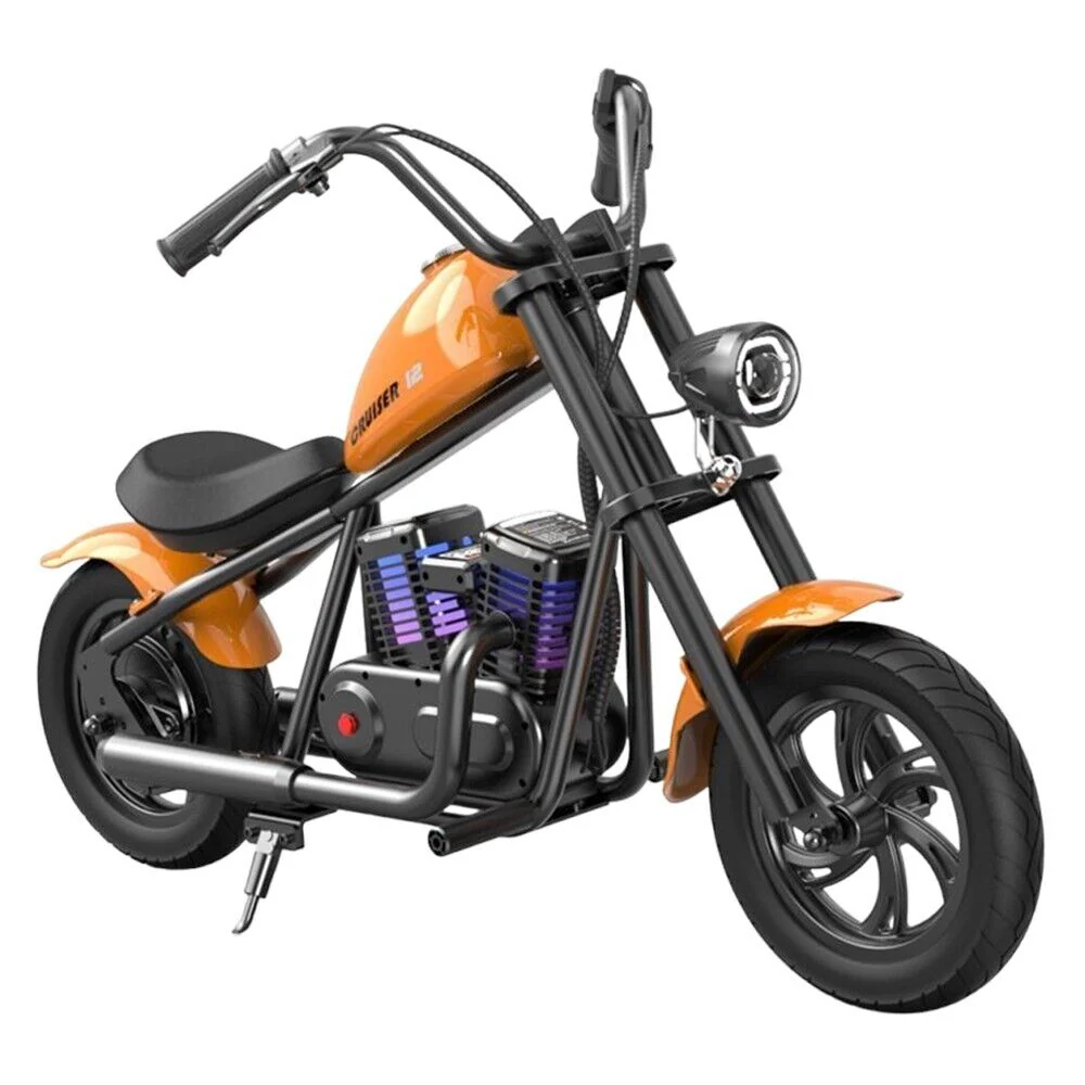 24V Children's Boys Ride On Motorbike Chopper Bicycle 160W Engine 10MPH Velocity, Distance Tracker, Mist - Image 5