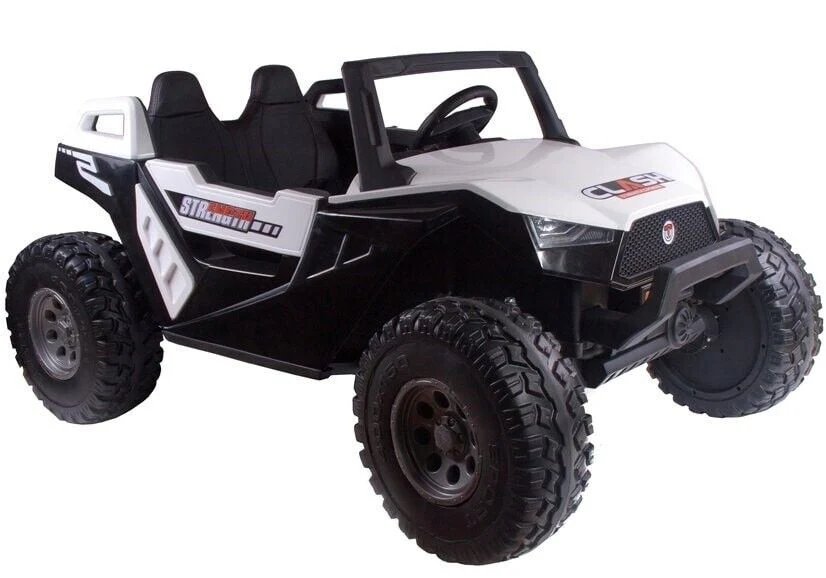 24V Children's Electric Car Off-Road Buggy 4WD UTV - Remote Control, Bluetooth - White - Image 2