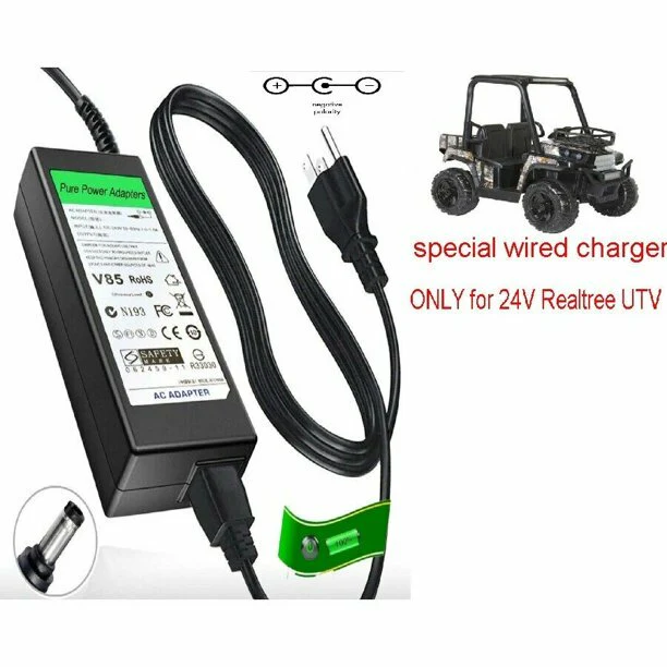 24V Circular Charger for Dynacraft Realtree UTV 4x4 Ride-On Buggy - Image 2