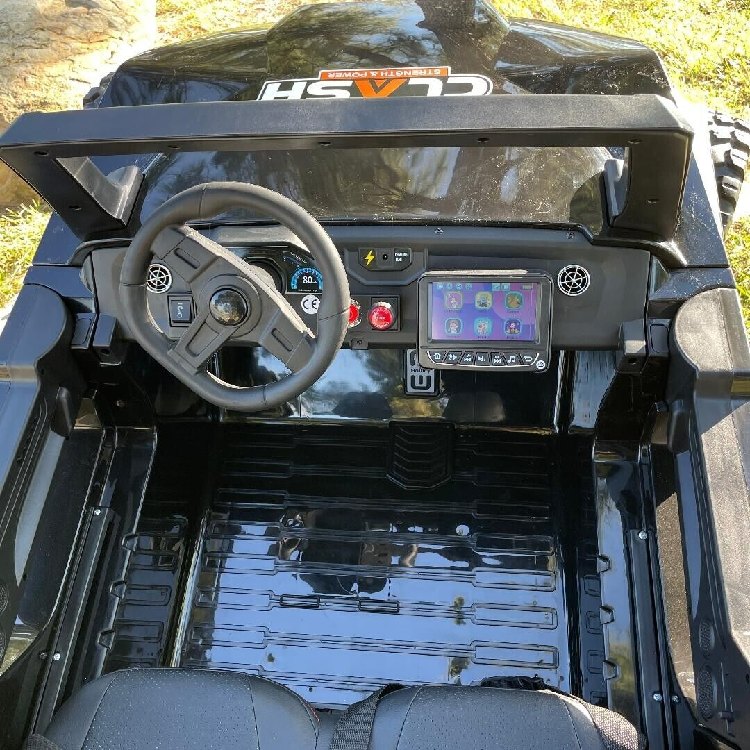 24V Clash Touchscreen TV Ride-On Mega Buggy Razor UTV Rubber Adjustable Side-by-Side - Image 7
