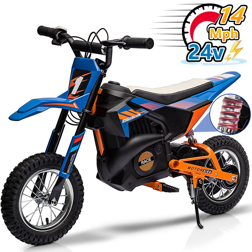 24V Electric Dirt Motocross Ride-On Bike for Kids and Teens Ages 13+ - Image 2