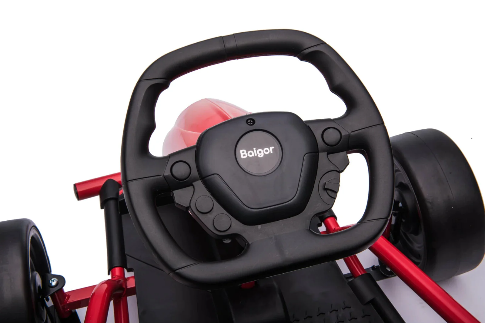 24V Red Drift Go-Kart with Electric Motor - Image 8
